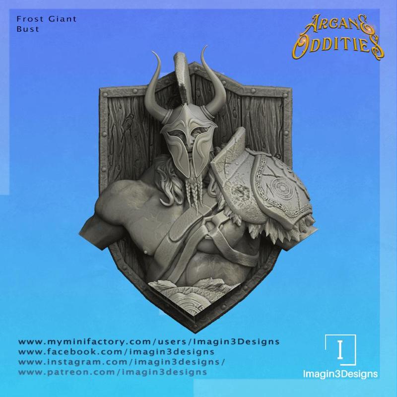 Pre-Supported Frost Giant Bust