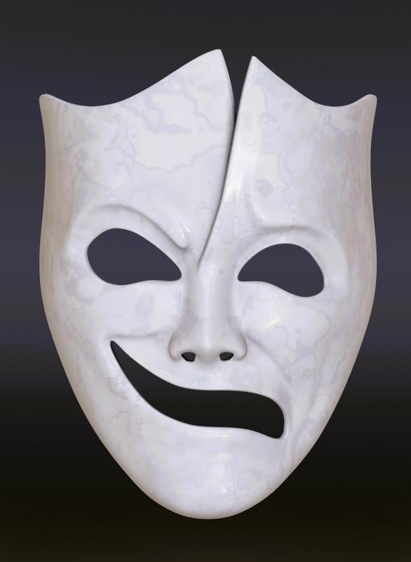 Happy-Sad Theater Mask