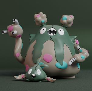 Pokemon - Trubbish and Garbodor