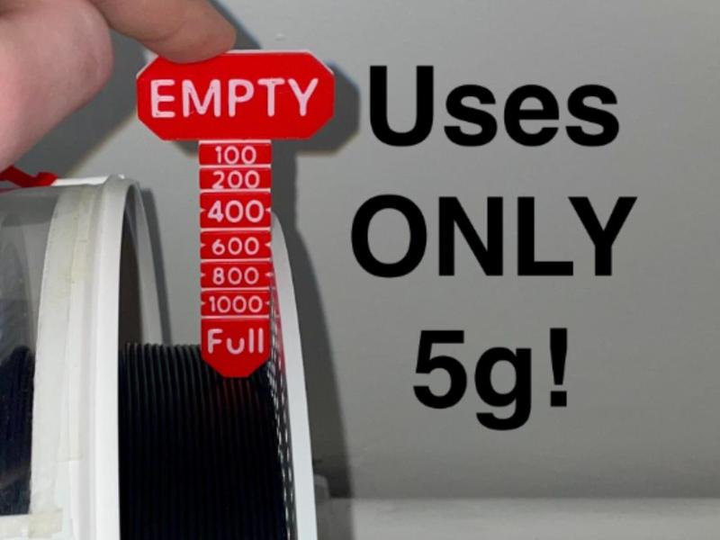 Filament Gauge/Measuring Tool – Consumes ONLY 5g!
