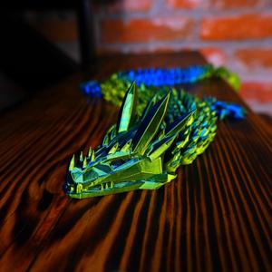 Articulated Ice Dragon - Print-in-Place | Flexi dragon | STL file for 3D Printing