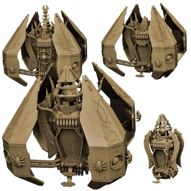Eternal Dynasty Monolith Sci Fi Miniature (multiple bodies and optional parts)