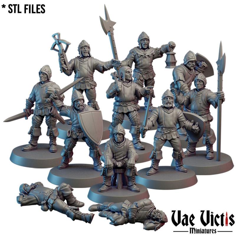 Assembled Village Guards [PRE-SUPPORTED]