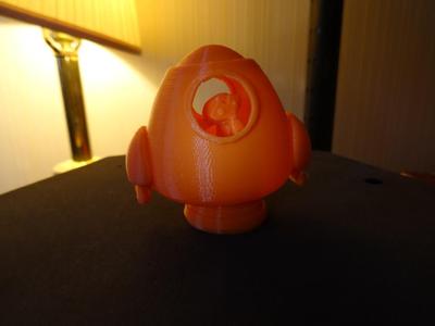 Desktop Figurine Blender's Suzanne in a Rocket ship