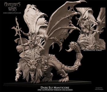 Dark Elf Manticore