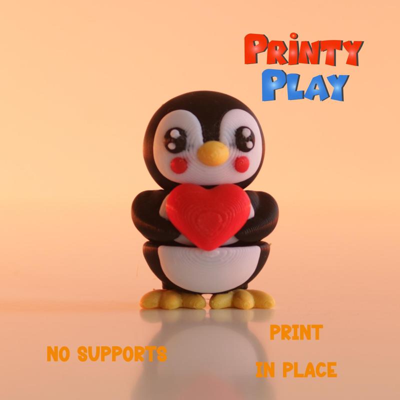 Cute mini Penguin-STL file for 3d printing