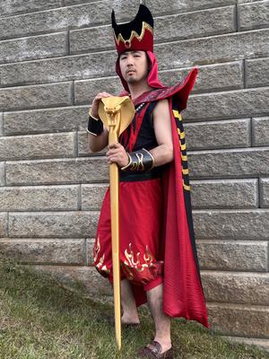 Stylish Evil Arabian Sorcerer Cobra Staff Cosplay