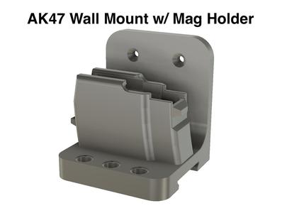 AK47 Wall Mount with built in Mag Holder