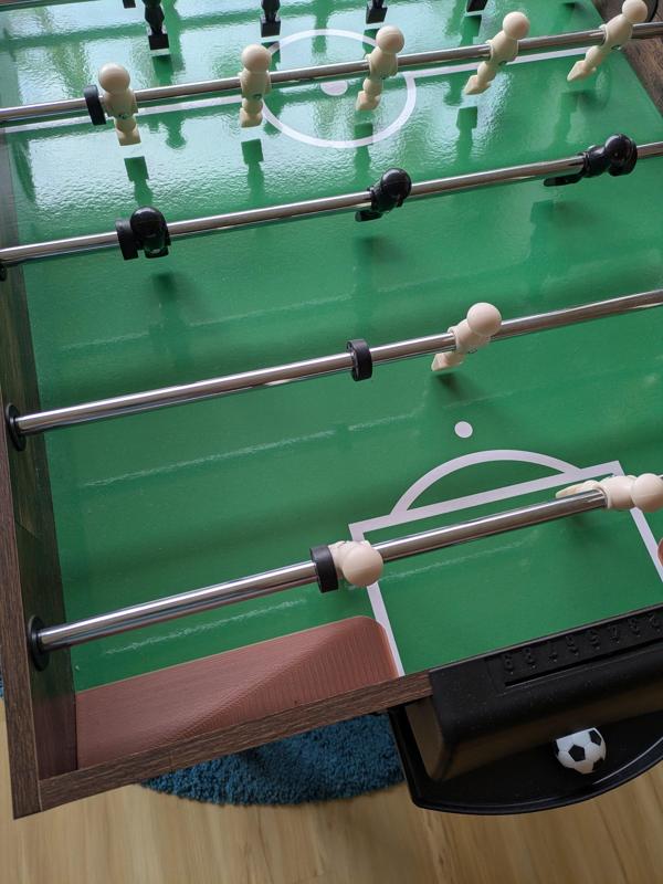 Corners for kicker table