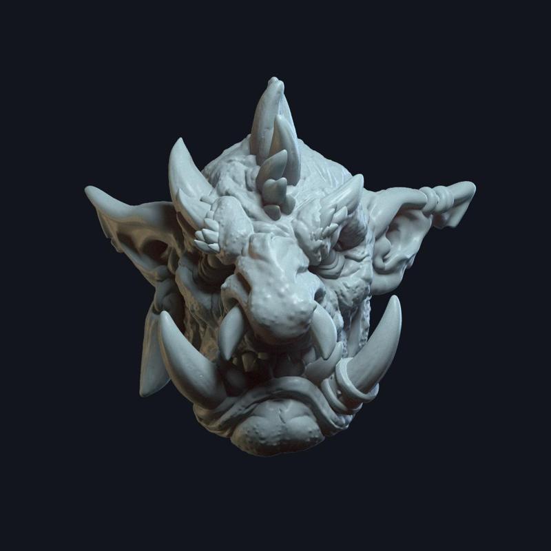 Snaggletooth v3 (actiong figure head)
