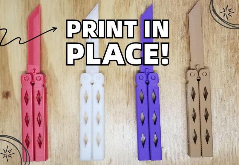 Butterfly Knife - Print in Place - (Balisong)