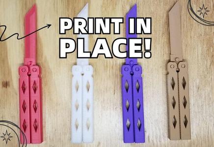 Butterfly Knife - Print in Place - (Balisong)