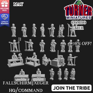 German WW2 Fallschirmjager HQ Figures (1939-42) WWII-DE-29