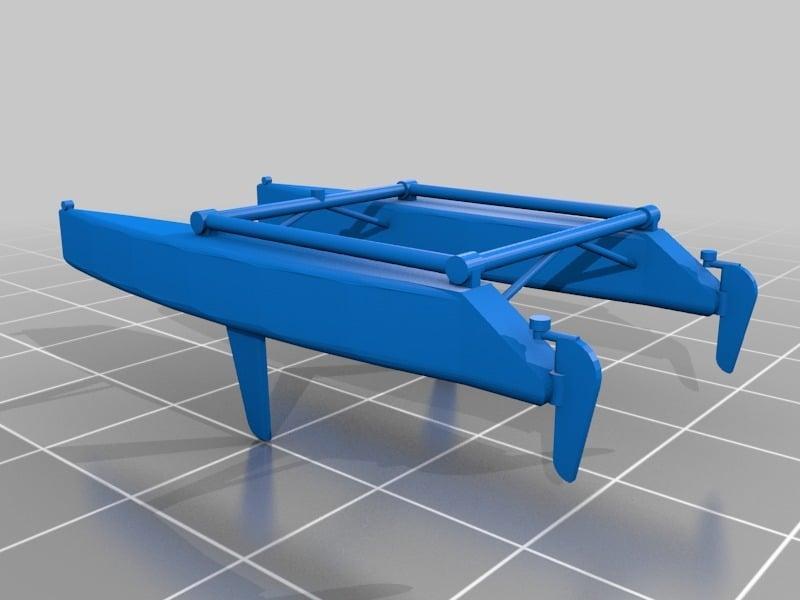 Incomplete Catamaran (double hull)