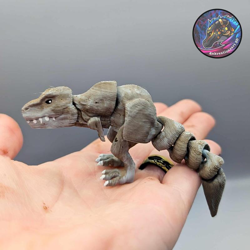 Baby Flexi T rex keychain