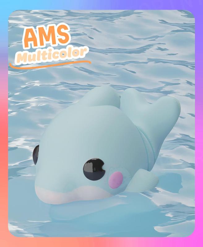 Flexi Dolphin Keychain (Multicolor)