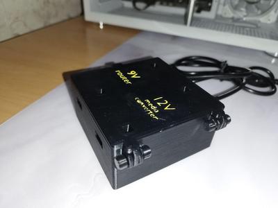 Uninterruptible power supply case for router and media converter (18650 router UPS case)