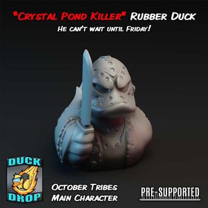Crystal Pond Killer - Horror Art Toy Rubber Duck