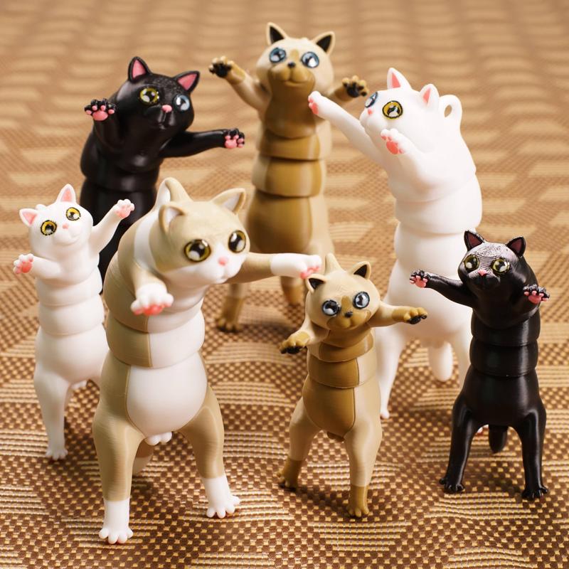 A Long Cute Cat key chain