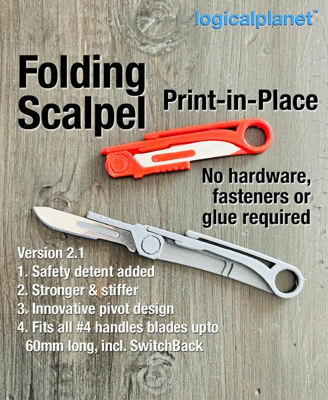 Folding Scalpel Pocket Knife v2.1