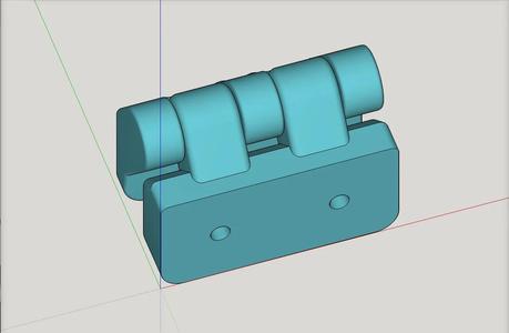 Flashforge AD5M Enclosure Hinge  - remixed to be easier to open and use (print-in-place Door Hinge) v1   