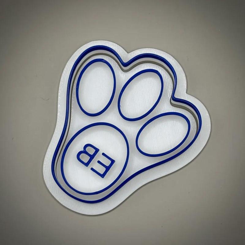 Easter Bunny Paw cookie cutter and stamp   