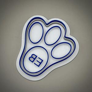 Easter Bunny Paw cookie cutter and stamp   