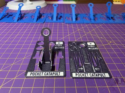 EDC Credit Card foldable print in place Pocket Catapult (fits your wallet)