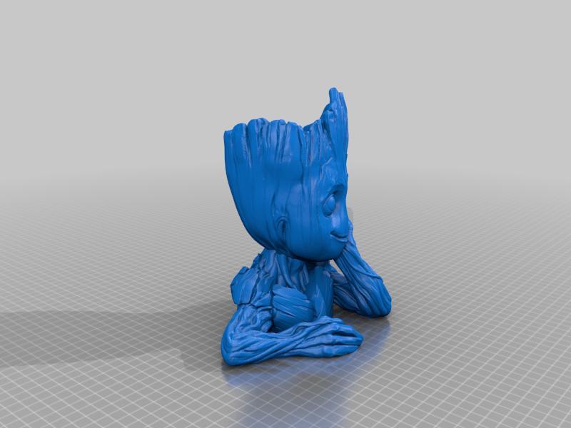 groot (avec vrais plante)