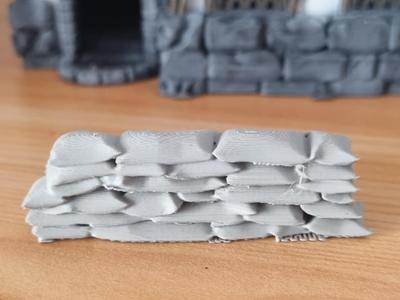 Sandbags Barrier - Perfect for Tabletop Wargames