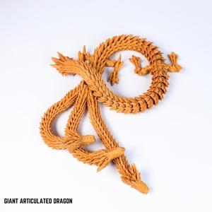 GIANT ARTICULATED DRAGON WITH 3 HEADS FLEXI CHUNKY DRAGON