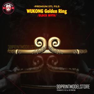 Black Myth Wukong Golden Ring - Sun Wukong Ring Cosplay Props
