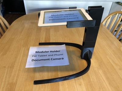 Modular Holder for Phone or Tablet Document Camera