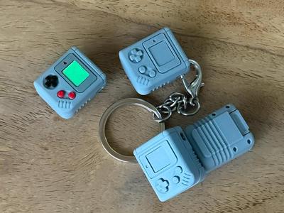 Tiny Retro Handheld Console Replica Keychain