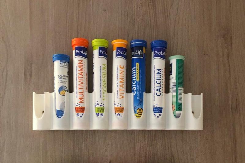 vitamin tube rack (with 1, 3, 5, 7 and 9 holes)