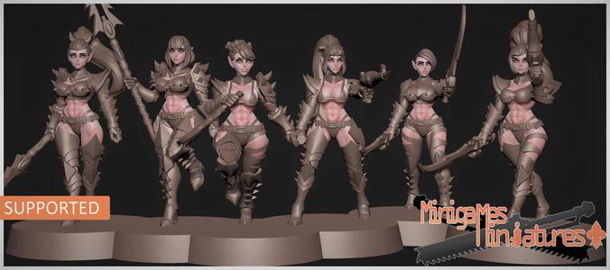 Space elf wytches anime figurines