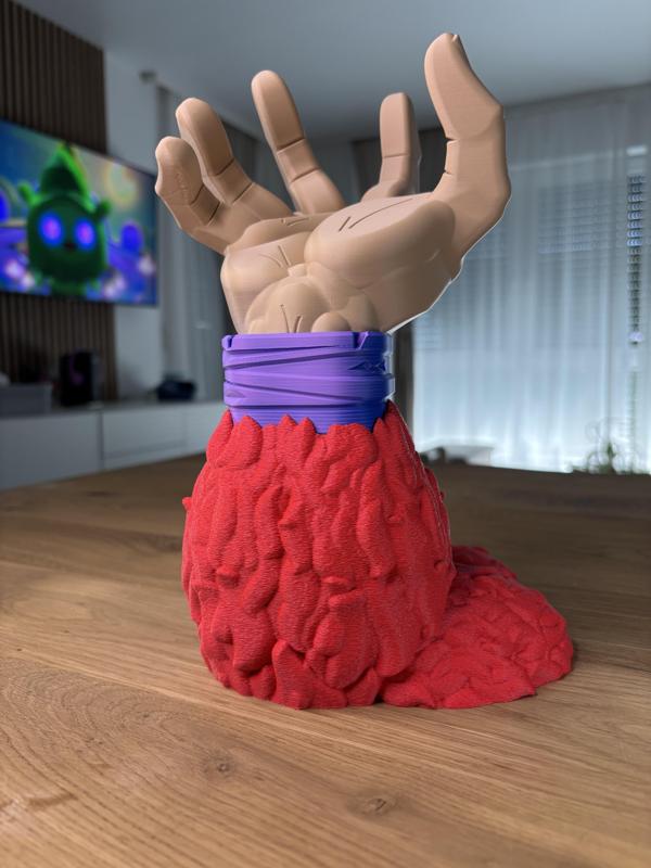 Gaming Controller Stand - Goku SSJ4 from Dragonball - Fan Art