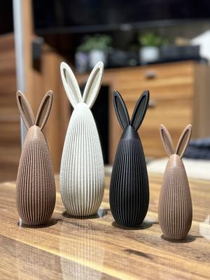EASTER BUNNYS MODERN  / WITH TEALIGHT OPTIONAL