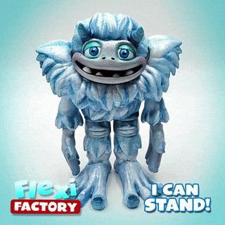 FLEXI PRINT-IN-PLACE STANDING YETI