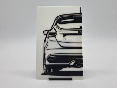 2D Wall Art Ford Focus ST