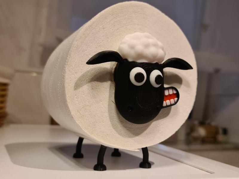 shaun the sheep V2 - new face - toilet roll
