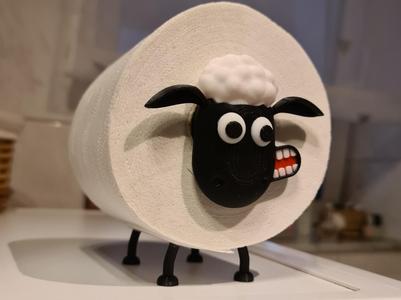 shaun the sheep V2 - new face - toilet roll