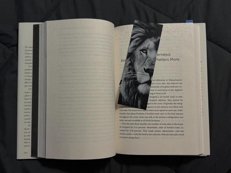 bookmark multicolor print 