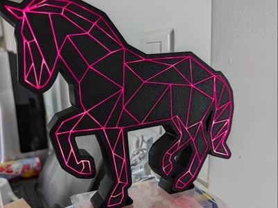 Horse-shaped lightbox