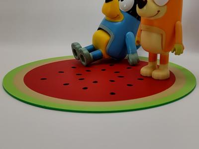Bluey Figures Bedroom Watermelon Rug Toy (Fan Made