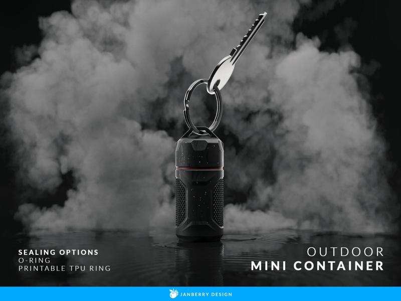 Robust Mini Outdoor Container - for Key Chain