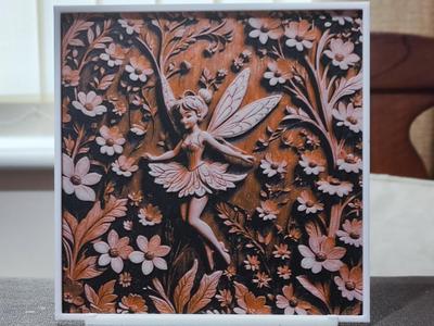 Wood Carving Tinker Bell - HueForge 3 Color