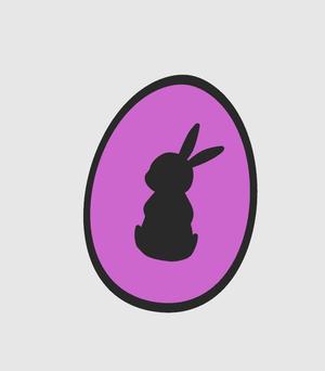 Easteregg Bunny - Window Picture