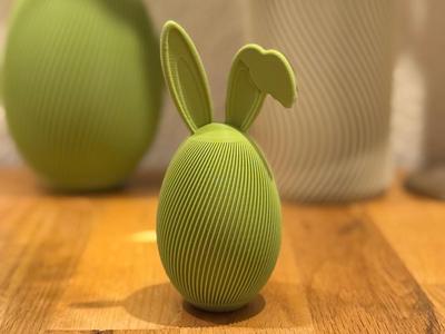 Easter Egg with Floppy Bunny Ears
