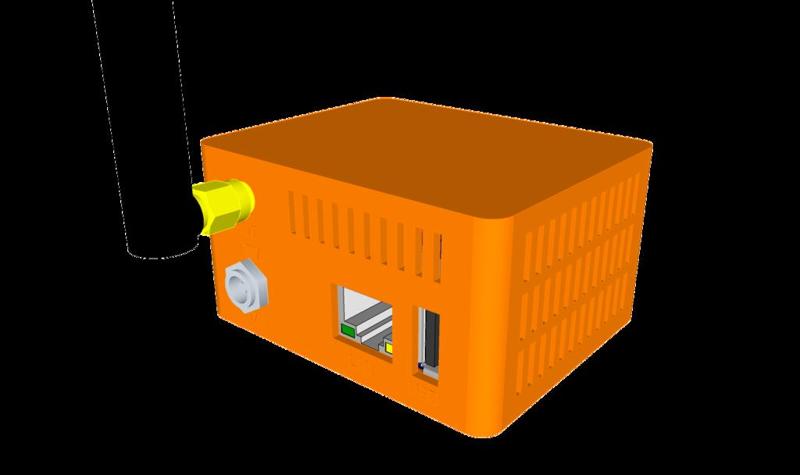 Orange Pi Zero Case with USB Expansion Board and FAN